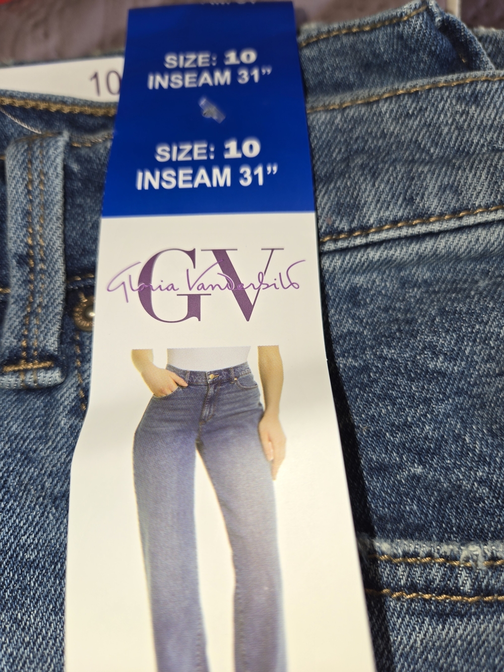 Gloria Vanderbilt Women’s High-Rise Blue Jeans - Size 10